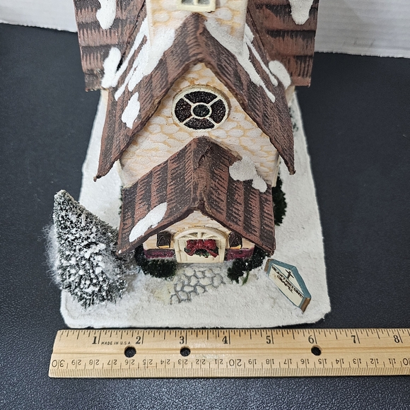 🎁 Silvestri Hearthstone Village "Hearthston Chapel" Holiday Christmas Vintage - Picture 14 of 15